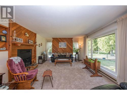225 Trinity Valley Road, Lumby, BC - Indoor Photo Showing Living Room With Fireplace