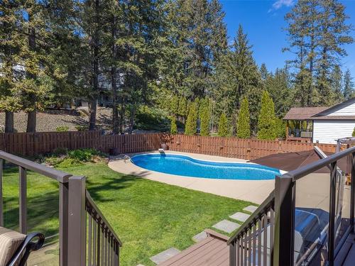 1618 Blackwood Drive, West Kelowna, BC - Outdoor With In Ground Pool With Deck Patio Veranda With Backyard
