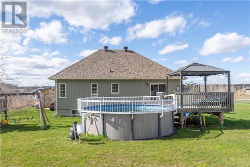 6876 Lalonde Boulevard, Summerstown, ON - Outdoor With Above Ground Pool With Deck Patio Veranda