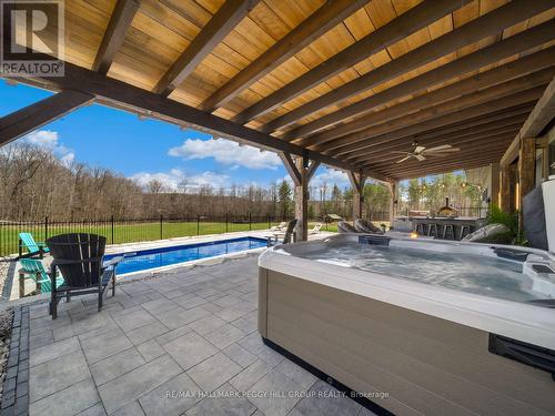 4443 6 Line N, Oro-Medonte, ON - Outdoor With In Ground Pool With Deck Patio Veranda With Exterior