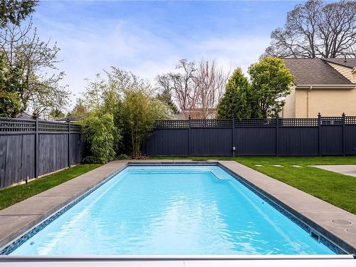 1067 St. David St, Oak Bay, BC - Outdoor With In Ground Pool With Backyard