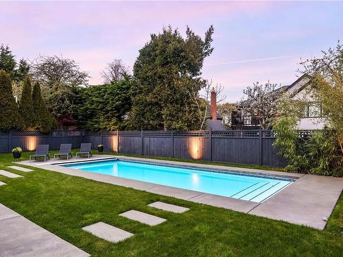 1067 St. David St, Oak Bay, BC - Outdoor With In Ground Pool With Backyard