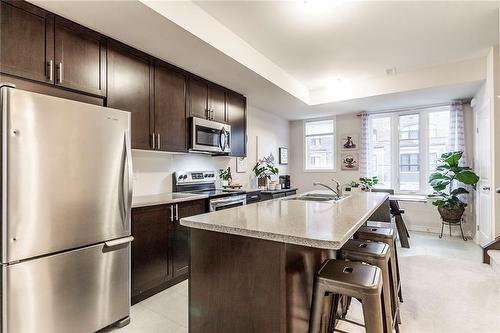 219 Dundas Street E|Unit #8, Waterdown, ON - Indoor Photo Showing Kitchen With Double Sink