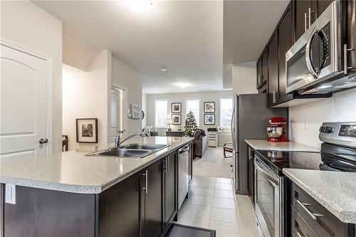 219 Dundas Street E|Unit #8, Waterdown, ON - Indoor Photo Showing Kitchen With Double Sink With Upgraded Kitchen
