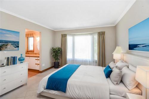 Virtually Staged Bedroom - 22 Glen Park Court, Hamilton, ON - Indoor Photo Showing Bedroom