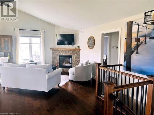 5083 Bruce Road 3, Saugeen Shores, ON - Indoor Photo Showing Living Room With Fireplace