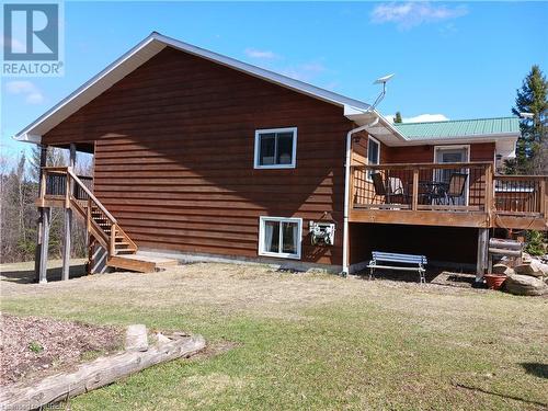 house side view 2 - 230 Burke Drive, Mattawa, ON - Outdoor With Deck Patio Veranda With Exterior
