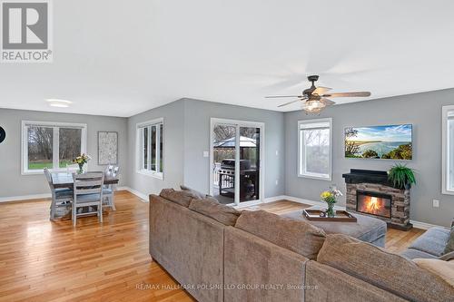2059 Sideroad 5, Ramara, ON - Indoor Photo Showing Living Room With Fireplace