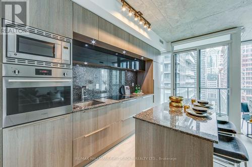 #1504 -88 Blue Jays Way, Toronto, ON - Indoor Photo Showing Kitchen With Upgraded Kitchen