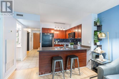 #305 -219 Fort York Blvd, Toronto, ON - Indoor Photo Showing Kitchen With Double Sink