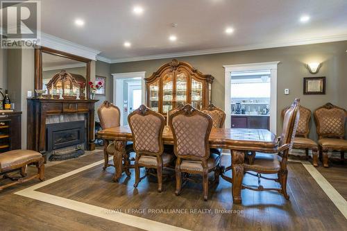 81 Henry Street, Quinte West, ON - Indoor Photo Showing Dining Room With Fireplace
