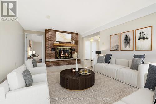 2 Friars Lane, Toronto, ON - Indoor Photo Showing Living Room With Fireplace