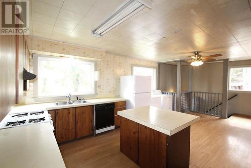 197 Bayview Drive, Port Clements, BC - Indoor Photo Showing Kitchen With Double Sink