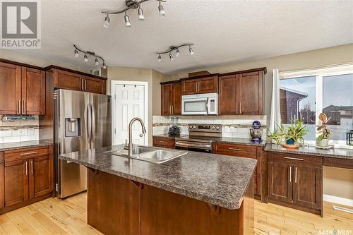 78 Orr Drive, Melfort, SK - Indoor Photo Showing Kitchen With Double Sink