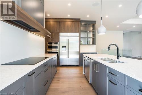 Chefs dream kitchen - 147 Blue Jay Crescent, Grey Highlands, ON - Indoor Photo Showing Kitchen With Double Sink With Upgraded Kitchen