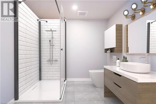 Virtual lower level bathroom - 147 Blue Jay Crescent, Grey Highlands, ON - Indoor Photo Showing Bathroom