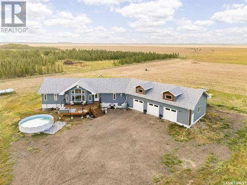 Adrian Acreage, Moose Jaw Rm No. 161, SK - Outdoor With Above Ground Pool With View