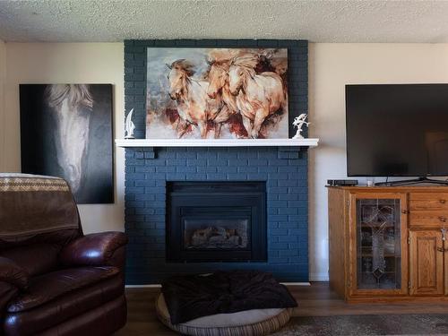 3575 Dunkley Drive, Armstrong, BC - Indoor Photo Showing Living Room With Fireplace