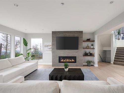 1108 Timber View, Langford, BC - Indoor Photo Showing Living Room With Fireplace