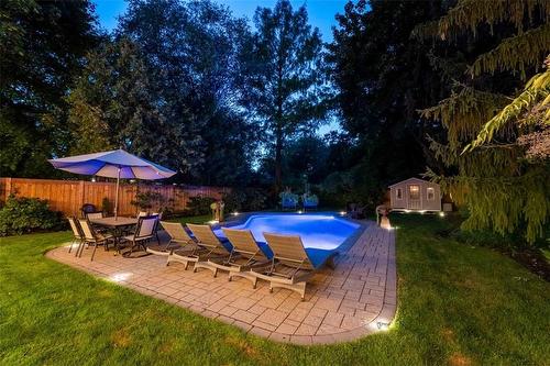 3011 Lakeshore Road, Burlington, ON - Outdoor With In Ground Pool With Deck Patio Veranda With Backyard