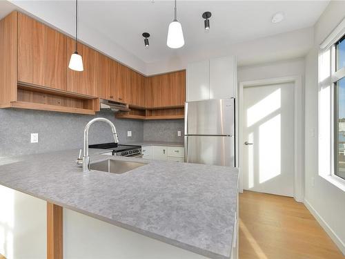 412-629 Speed Ave, Victoria, BC - Indoor Photo Showing Kitchen With Stainless Steel Kitchen With Upgraded Kitchen