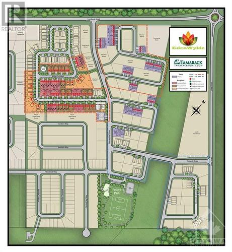 Site Map Edenwylde April 2023. Green dots represent available units. - 709 Maverick Crescent, Ottawa, ON - Other