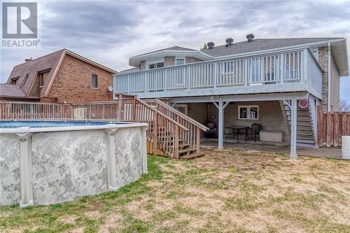 1331 Paquette Street, Sudbury, ON - Outdoor With Above Ground Pool With Deck Patio Veranda With Exterior