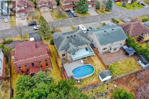 1331 Paquette Street, Sudbury, ON - Outdoor With Above Ground Pool With View