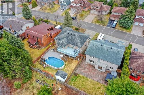 1331 Paquette Street, Sudbury, ON - Outdoor With Above Ground Pool With View