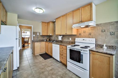 296 Ridge Drive, Milton, ON - Indoor Photo Showing Kitchen With Double Sink