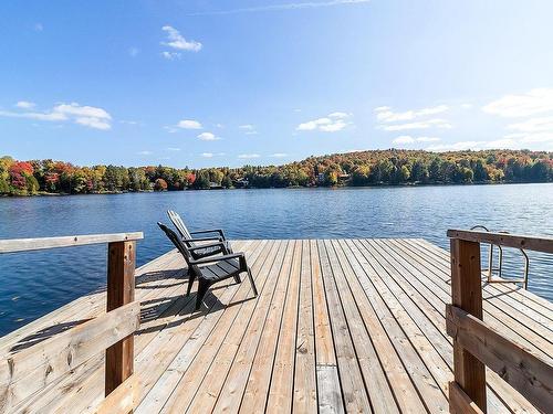 Waterfront - 494 Ch. Léo-Bouvrette, Mont-Tremblant, QC - Outdoor With Body Of Water With Deck Patio Veranda With View