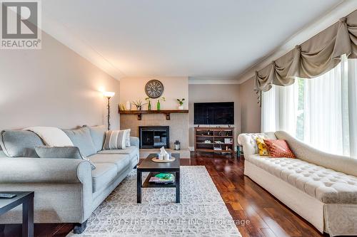 348 Strathcona Dr, Burlington, ON - Indoor Photo Showing Living Room With Fireplace