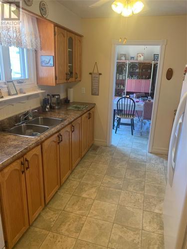 100 Main Street, Birchy Bay, NL - Indoor Photo Showing Kitchen With Double Sink