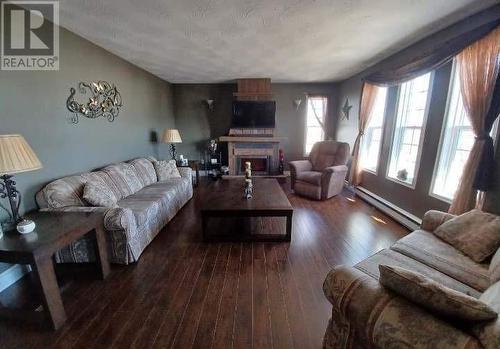 1 Water Street, Embree, NL - Indoor Photo Showing Living Room With Fireplace