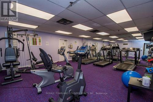 1611 - 44 Falby Court, Ajax, ON - Indoor Photo Showing Gym Room