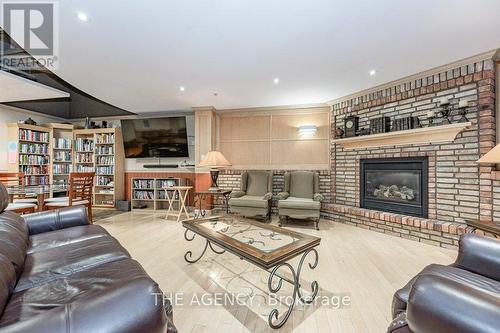 #1106 -250 Glenridge Dr, Waterloo, ON - Indoor Photo Showing Living Room With Fireplace