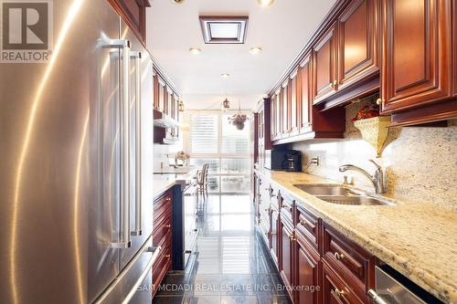 #1707 -3650 Kaneff Cres, Mississauga, ON - Indoor Photo Showing Kitchen With Double Sink With Upgraded Kitchen