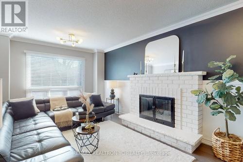 83 Valleyway Cres, Vaughan, ON - Indoor Photo Showing Living Room With Fireplace