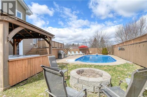 210 Frederic St, Dieppe, NB - Outdoor With In Ground Pool With Deck Patio Veranda