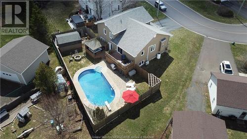 210 Frederic St, Dieppe, NB - Outdoor With Above Ground Pool With View