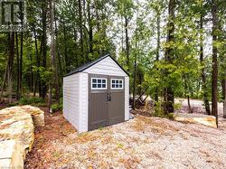 Storage shed for water toys. - 