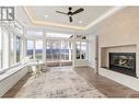 7500 Mclennan Road, Vernon, BC  - Indoor Photo Showing Living Room With Fireplace 