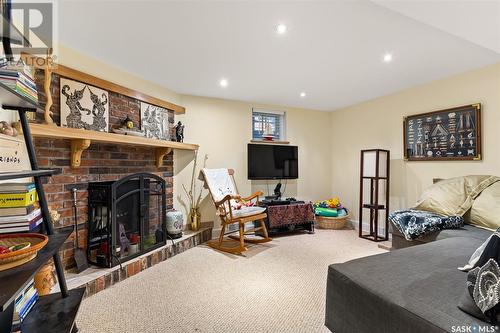 160 Connaught Crescent, Regina, SK - Indoor With Fireplace