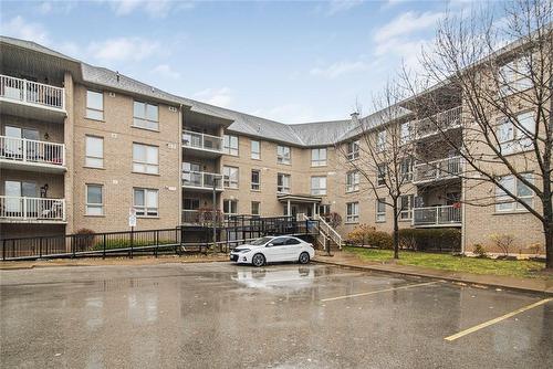 56 Kerman Avenue|Unit #210, Grimsby, ON - Outdoor With Balcony With Facade