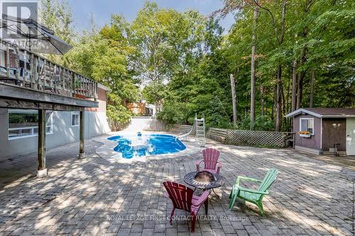 27 Shirley Ave, Barrie, ON - Outdoor With In Ground Pool With Deck Patio Veranda