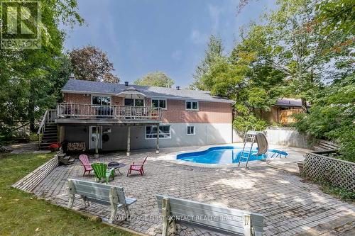 27 Shirley Ave, Barrie, ON - Outdoor With In Ground Pool With Deck Patio Veranda