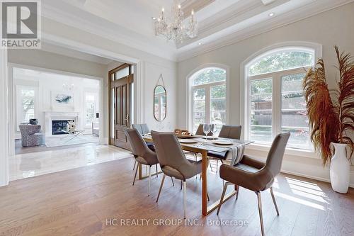 132 Byng Avenue, Toronto, ON - Indoor Photo Showing Dining Room With Fireplace