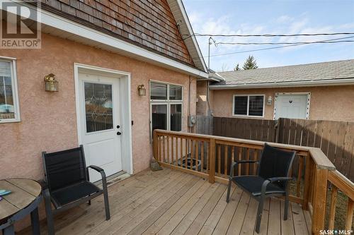 670 Athabasca Street E, Moose Jaw, SK - Outdoor With Deck Patio Veranda With Exterior