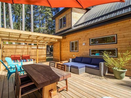 2793 Schooner Way, Pender Island, BC - Outdoor With Fireplace With Deck Patio Veranda With Exterior