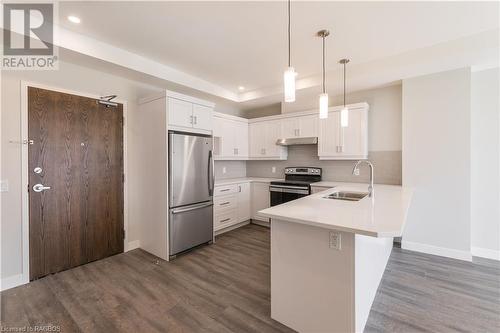 1723 8Th Avenue E Unit# 306, Owen Sound, ON - Indoor Photo Showing Kitchen With Double Sink With Upgraded Kitchen
